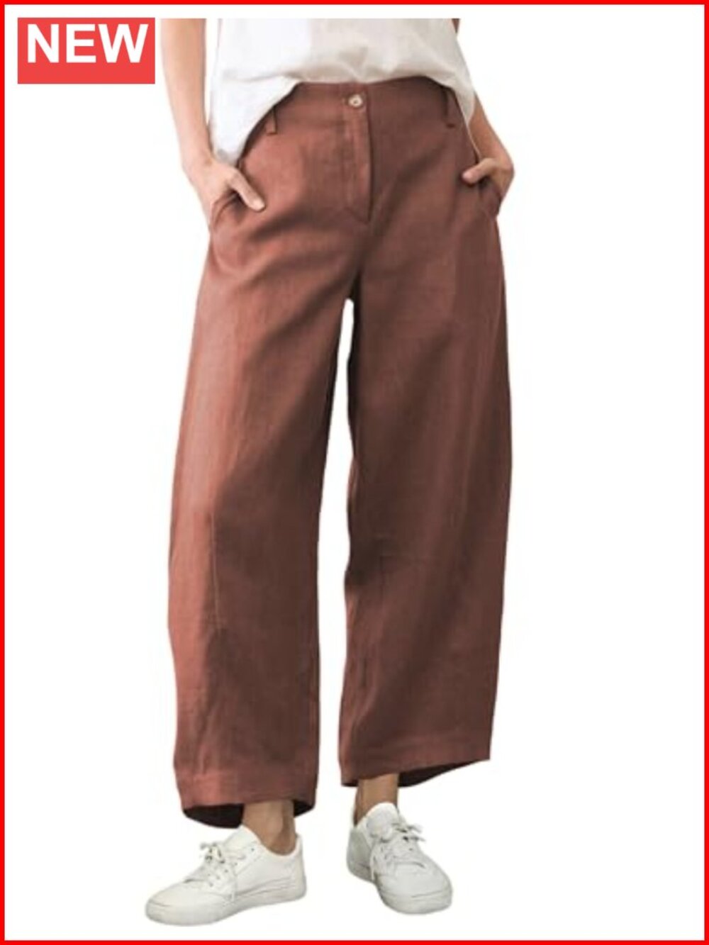 High Waisted Wide Leg Barrel Pants